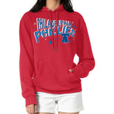 Philadelphia Phillies Starter Women's Fireworks Fleece Tri-Blend Pullover Hoodie Near Me