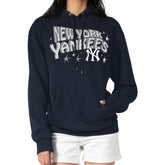 New York Yankees Starter Women's Fireworks Fleece Tri-Blend Pullover Hoodie Discount