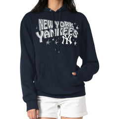 New York Yankees Starter Women's Fireworks Fleece Tri-Blend Pullover Hoodie Discount