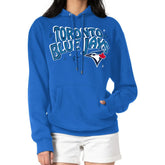Toronto Blue Jays Starter Women's Fireworks Fleece Tri-Blend Pullover Hoodie Near Me