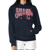 Cleveland Guardians Starter Women's Fireworks Fleece Tri-Blend Pullover Hoodie Sale
