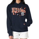 Detroit Tigers Starter Women's Fireworks Fleece Tri-Blend Pullover Hoodie Online