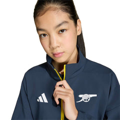 Adidas - Arsenal Youth 2025/26 Club Anthem Full-Zip Jacket - Navy