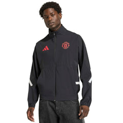 Adidas - Manchester United 2025/26 Club Anthem Full-Zip Jacket - Black