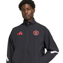Adidas - Manchester United 2025/26 Club Anthem Full-Zip Jacket - Black
