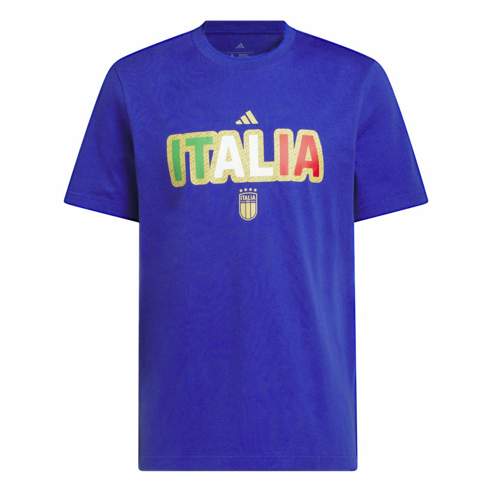 Adidas - Italy National Team Jersey Hook T-Shirt - Blue