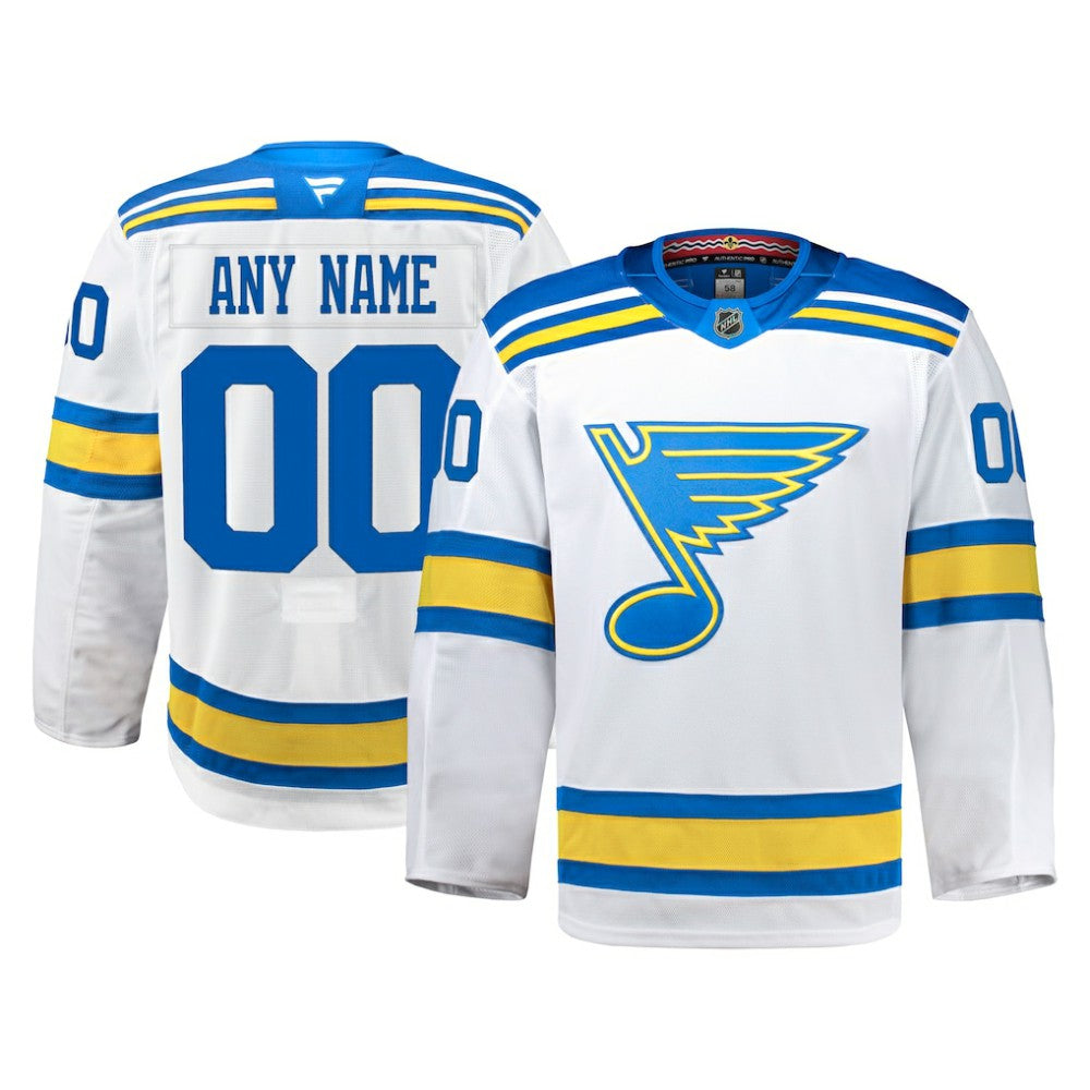 St. Louis Blues Fanatics Away Authentic Pro Custom Jersey - White | Fanatics sale