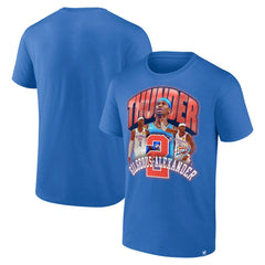 Shai Gilgeous-Alexander Oklahoma City Thunder Quick Pass T-Shirt Blue