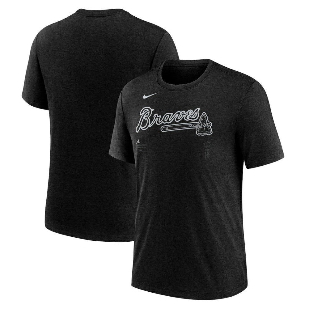 Atlanta Braves Nike Wordmark Tri-Blend T-Shirt Online