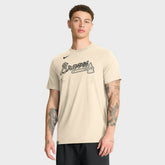 Atlanta Braves Nike Wordmark Tri-Blend T-Shirt Discount
