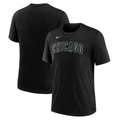 Chicago Cubs Nike Wordmark Tri-Blend T-Shirt Discount