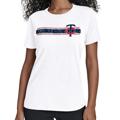 Minnesota Twins Starter Women's Team Stripe T-Shirt Near Me