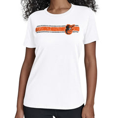 Baltimore Orioles Starter Women's Team Stripe T-Shirt Discount