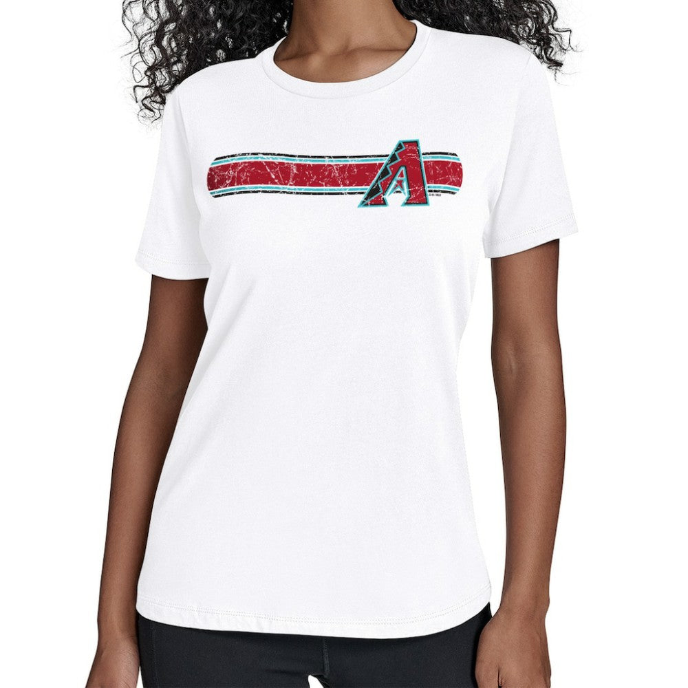 Arizona Diamondbacks Starter Women's Team Stripe T-Shirt Discount