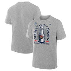 Florida Panthers Fanatics 2025 Stanley Cup Champions Locker Room T-Shirt - Heather Gray | Fanatics on sale