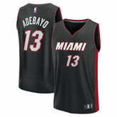 Fanatics Bam Adebayo Miami Heat Youth Fast Break Replica Player Jersey Black Icon Edition