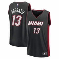 Fanatics Bam Adebayo Miami Heat Youth Fast Break Replica Player Jersey Black Icon Edition