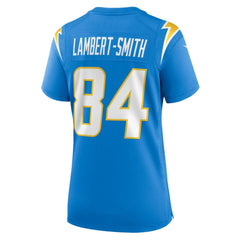 KeAndre Lambert-Smith Los Angeles Chargers Women's Team Game Jersey - Powder Blue - Nike