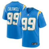 Jamaree Caldwell Los Angeles Chargers Team Game Jersey - Powder Blue - Nike