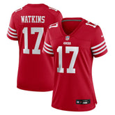 Jordan Watkins San Francisco 49ers Women's Team Game Jersey - Scarlet - Nike
