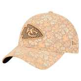 Kansas City Chiefs New Era Women's Floral 9TWENTY Adjustable Hat - Tan - NFL
