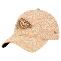 Kansas City Chiefs New Era Women's Floral 9TWENTY Adjustable Hat - Tan - NFL