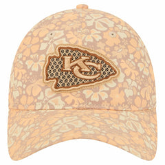 Kansas City Chiefs New Era Women's Floral 9TWENTY Adjustable Hat - Tan - NFL