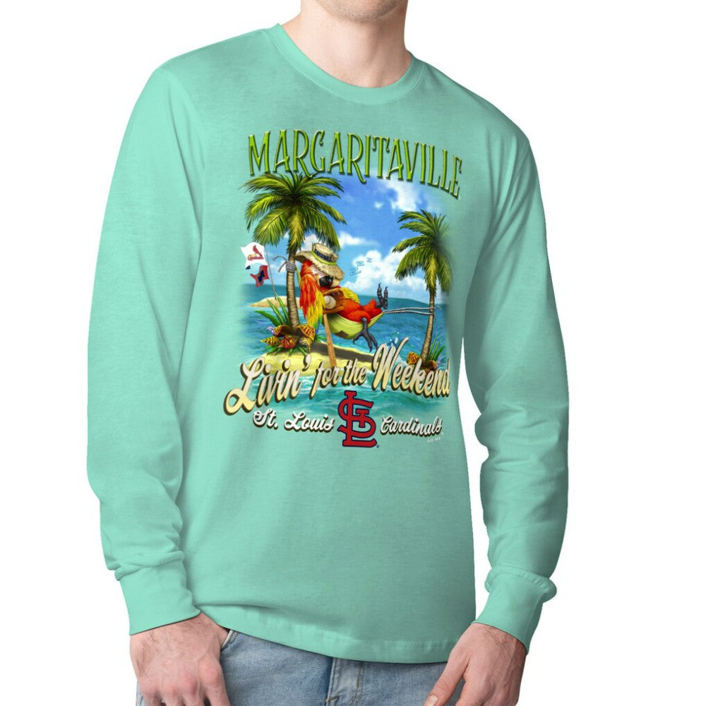 St. Louis Cardinals Margaritaville Livin' for the Weekend Long Sleeve T-Shirt Online