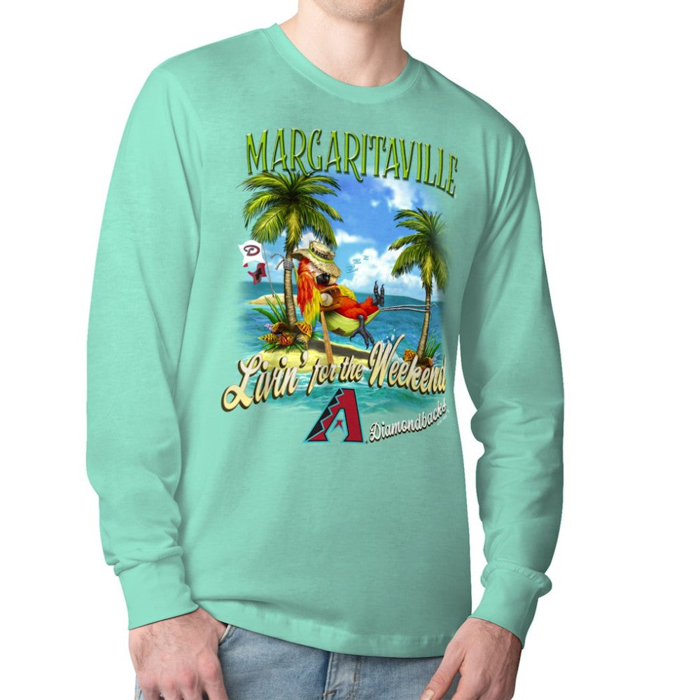 Arizona Diamondbacks Margaritaville Livin' for the Weekend Long Sleeve T-Shirt Discount