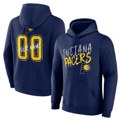 Indiana Pacers Hustle Custom Pullover Hoodie Navy