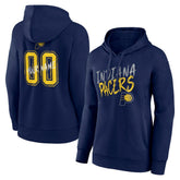 Indiana Pacers Women's Hustle Custom Pullover Hoodie Navy