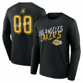 Los Angeles Lakers Hustle Custom Long Sleeve T-Shirt Black