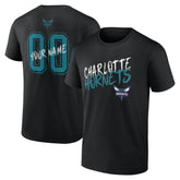 Charlotte Hornets Hustle Custom T-Shirt Black