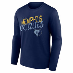 Memphis Grizzlies Hustle Custom Long Sleeve T-Shirt Navy