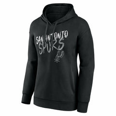 San Antonio Spurs Women's Hustle Custom Pullover Hoodie Black