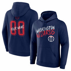 Washington Wizards Hustle Custom Pullover Hoodie Navy