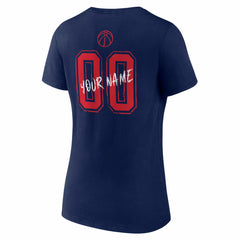 Washington Wizards Women's Hustle Custom V-Neck T-Shirt Navy