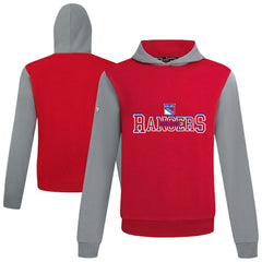 New York Rangers Levelwear Ultimate Journey Pullover Hoodie - Red/Gray | NHL discount