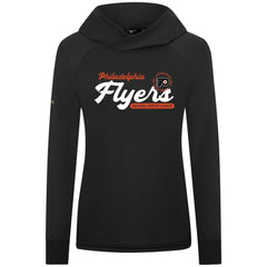 Philadelphia Flyers Levelwear Women's Slender Monument Raglan Pullover Hoodie - Black | NHL sale