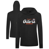 Edmonton Oilers Levelwear Women's Slender Monument Raglan Pullover Hoodie - Black | NHL discount