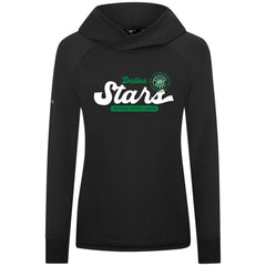 Dallas Stars Levelwear Women's Slender Monument Raglan Pullover Hoodie - Black | NHL near me