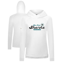 San Jose Sharks Levelwear Women's Slender Monument Raglan Pullover Hoodie - White | NHL discount