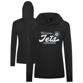 Winnipeg Jets Levelwear Women's Slender Monument Raglan Pullover Hoodie - Black | NHL sale