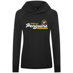 Pittsburgh Penguins Levelwear Women's Slender Monument Raglan Pullover Hoodie - Black | NHL near me