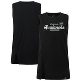 Colorado Avalanche Levelwear Women's Influx Monument Tank Top - Black | NHL Lifestyle