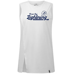 Tampa Bay Lightning Levelwear Women's Influx Monument Tank Top - White | NHL Lifestyle