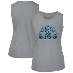Seattle Kraken Levelwear Women's Macy Banner Arch Tank Top - Gray | NHL on sale