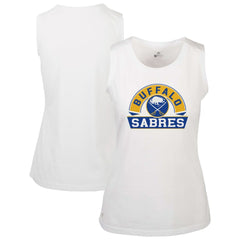 Buffalo Sabres Levelwear Women's Macy Banner Arch Tank Top - White | NHL online
