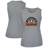 Anaheim Ducks Levelwear Women's Macy Banner Arch Tank Top - Gray | NHL on sale