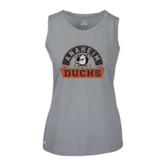 Anaheim Ducks Levelwear Women's Macy Banner Arch Tank Top - Gray | NHL on sale